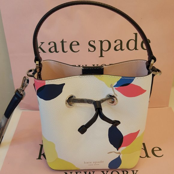 kate spade Handbags - KS Small Bucket Eva Lemon Zest